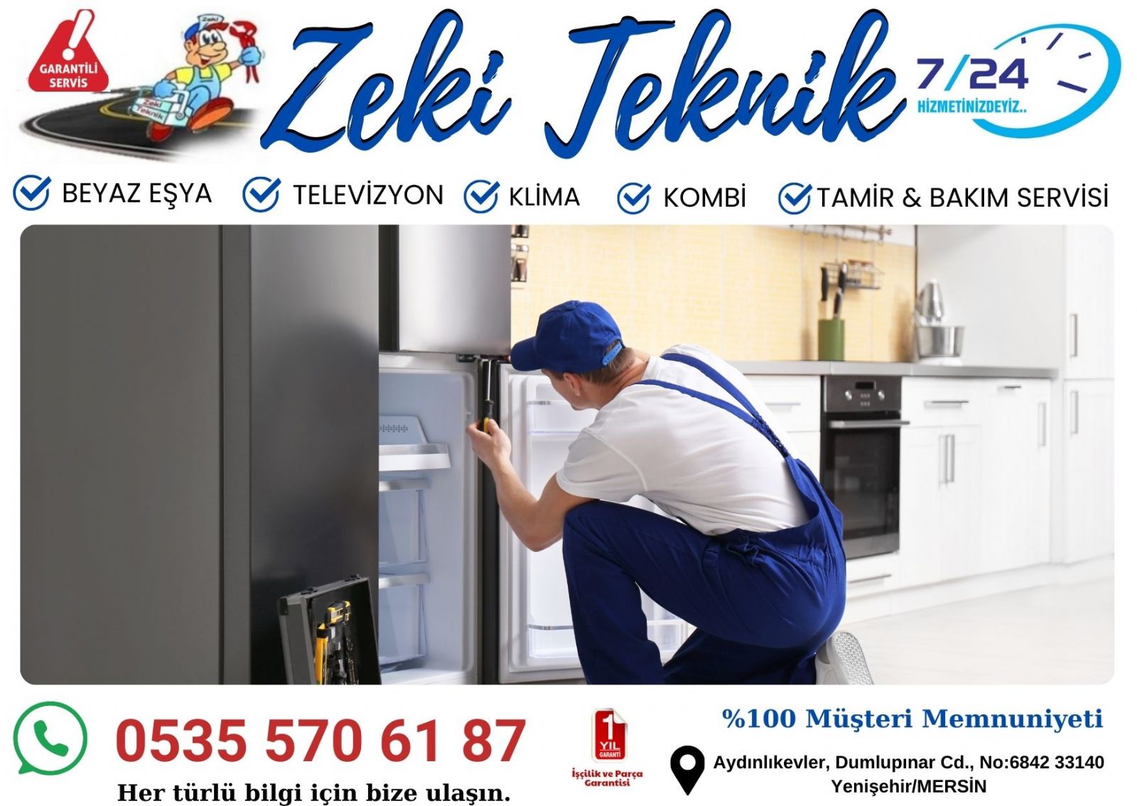 Mersin Yenişehir Buzdolabı Servisi 