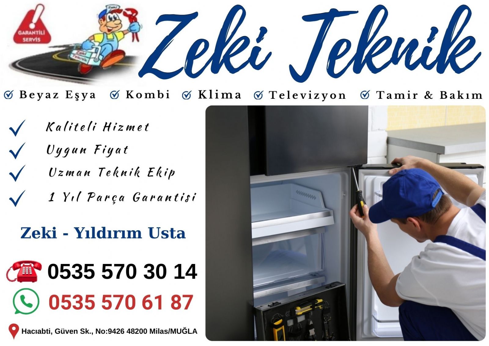 Milas Buzdolabı Servisi