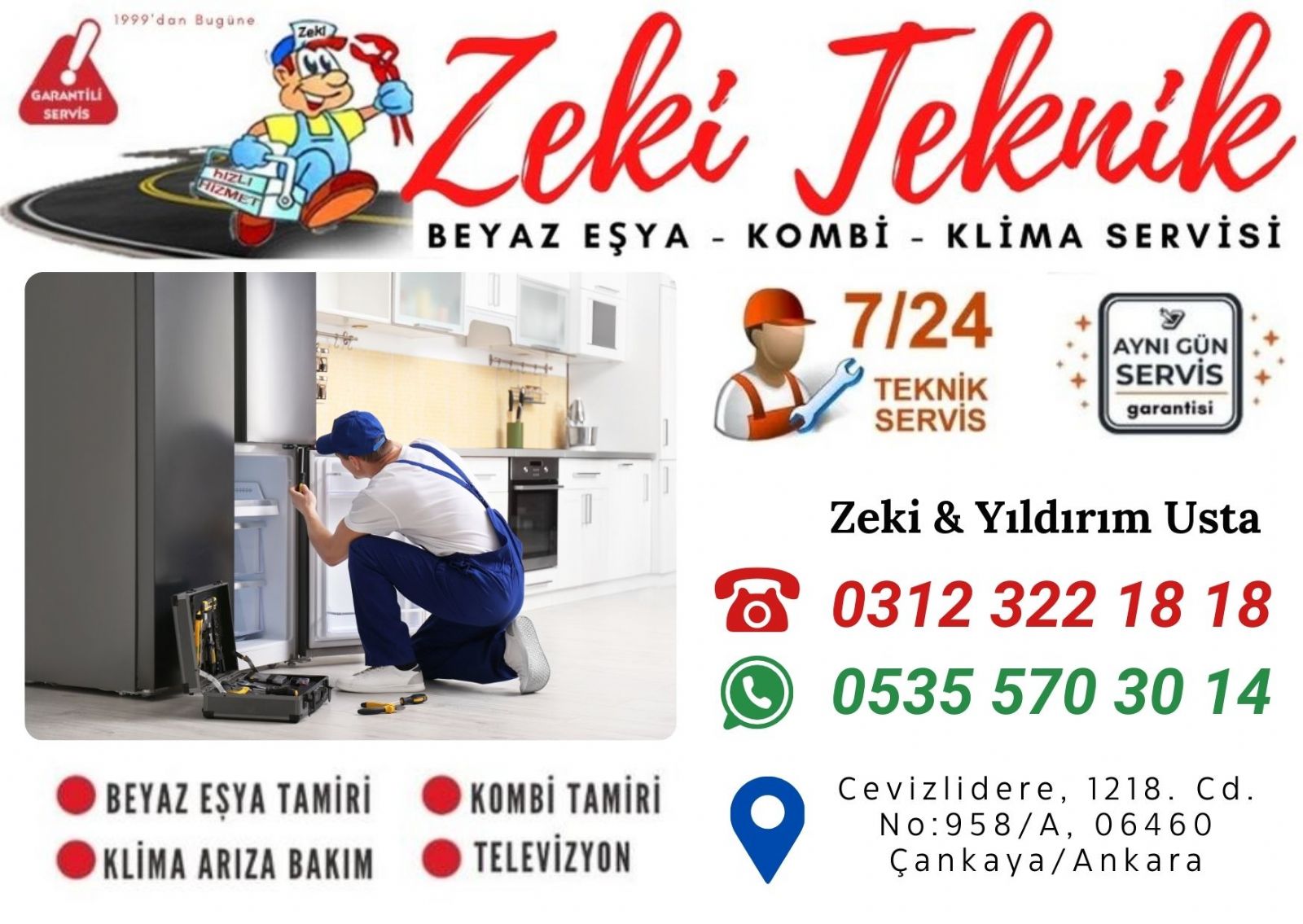 Cevizlidere Buzdolabı Servisi