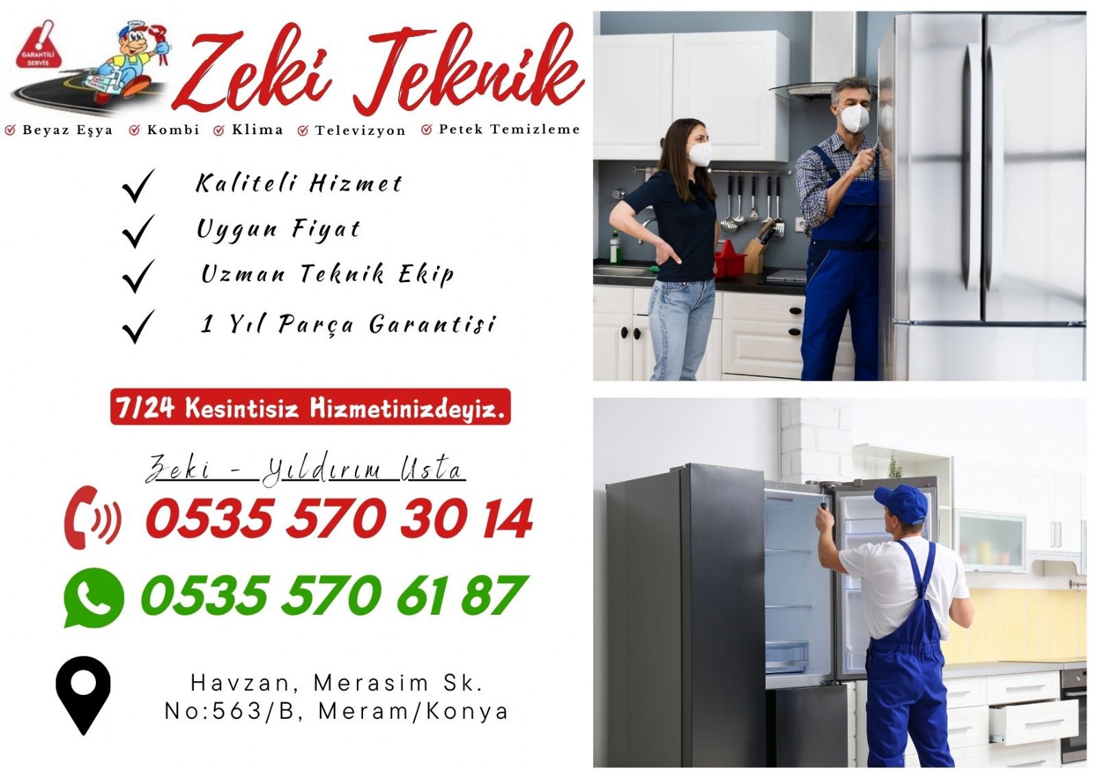 Meram Buzdolabı Servisi 